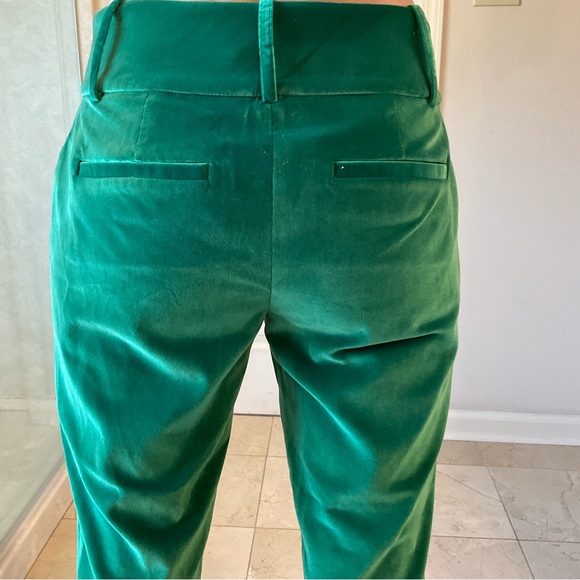 Alice + Olivia Velvet pants, button & zip front, side & back pockets, loops Sz 2 - Picture 9 of 13